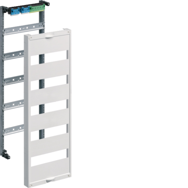 Hager UW51V Einbausatz univers mit Hutsch. für Feldverteiler Aufputz 5reihig 750x250mm QC