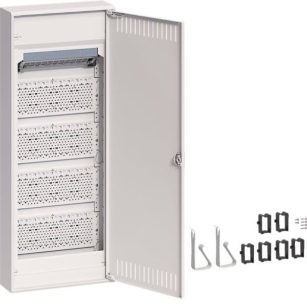 Hager VA60NW Multimedia volta APV 5rh. geschlitzter Stahlblechtür RAL9010