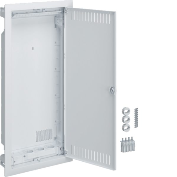 Hager VH48MMV Multimediaverteiler Homeway Hohlwand 4reihig geschl Stahltür