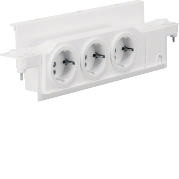 Hager VZ00HW Schuko-Steckdose Volta 3-fach drehbar für HWV