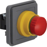 Hager WNA033 NOT-AUS-Taster-Einsatz W.1 IP55 grau