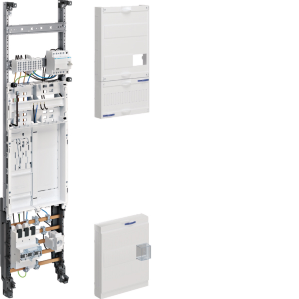 Hager ZH3ET51W Komplettfeld universZ 1050mm 1ZP 1feld Res. BKE-I OKK SLS 35A