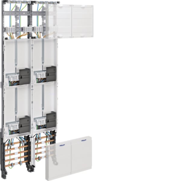 Hager ZK53W7N Komplettfeld universZ 1350mm 4ZP 2feld mit Zählersteckklemme