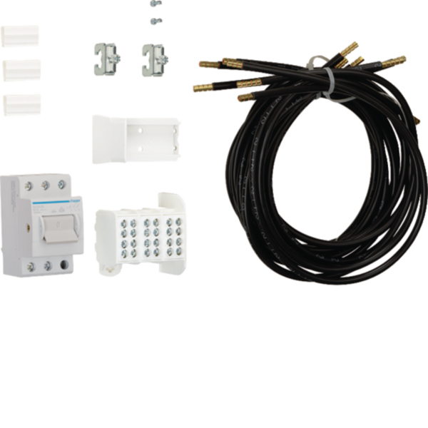 Hager ZY02PV Bestückungspaket universZ 10qmm PV Überschuss ZTP 750mm bis 32A