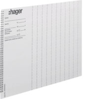 Hager ZZ90B Beschriftungsbögen universZ Installationsnummer DIN A4 10Stück