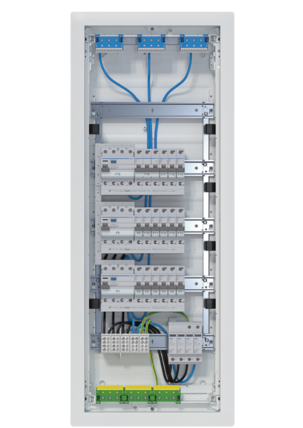 Hager VU60BV1 Kleinv.,volta, UPV,5x12PLE, IP30,bestückt