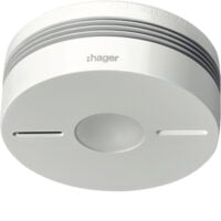 Hager TG550A Funk Rauchwarnmelder Komfort Q IR-Alarmstopp weiß