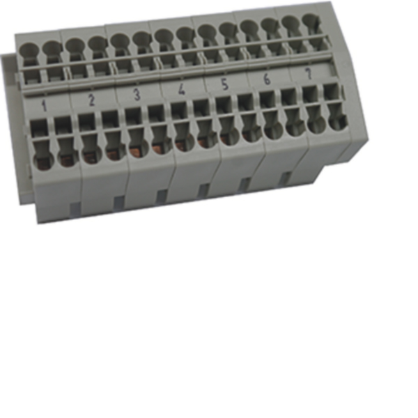 Hager K55A Steuerleitungsklemme universZ 7x2,5qmm für Hutschiene 35mm 4 Anschlüsse