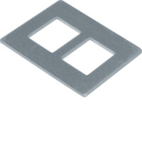 Hager GTVDM012 Montageplatte für GTVD200/ 300 Datenmodul 2-fach RJ 45 19,3x14,8
