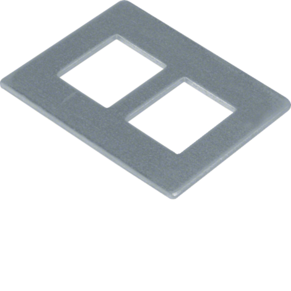 Hager GTVDM012 Montageplatte für GTVD200/ 300 Datenmodul 2-fach RJ 45 19,3x14,8