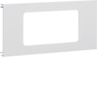 Hager BRA1202R79016 Blende 2-fach für Unterputz mit Rahmen Aluminium OT120mm verkehrsweiß