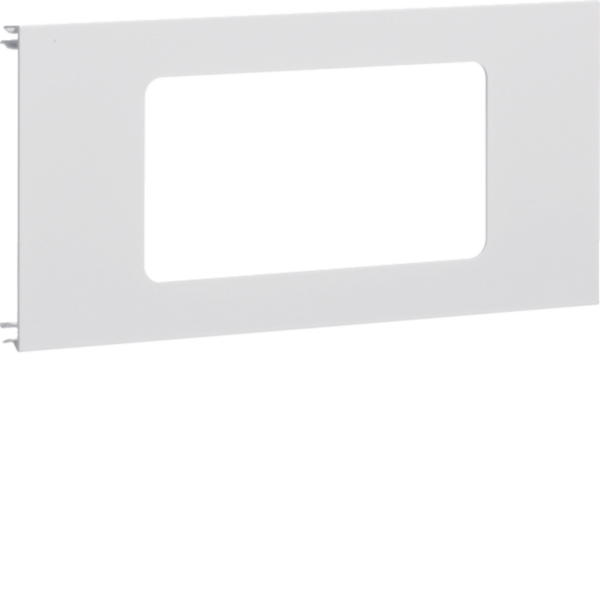 Hager BRA1202R79016 Blende 2-fach für Unterputz mit Rahmen Aluminium OT120mm verkehrsweiß