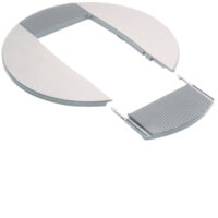 Hager DAC2809016 Rosette für Deckenanschl. säule hfr zu DA200 2seitig verkehrsweiß