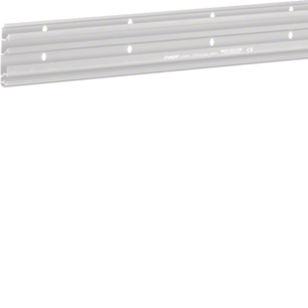 Hager SLH200801 Sockelleistenkanal- Unterteil 3Kammern hfr 20x80mm schwarz