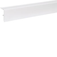 Hager SL2005709010 Sockelleistenkanal PVC 20x50mm m.2Weichlippen reinweiß