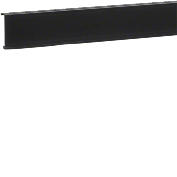 Hager SL20080219011 Sockelleistenkanal- Oberteil Weichlippe 20x80mm graphitschw.