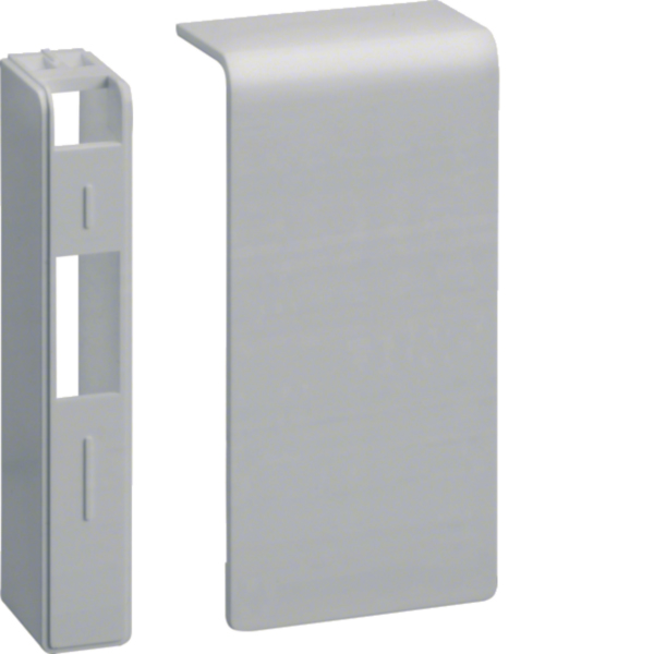Hager SL200806D1 Endstück kaschierend hfr PC/ABS 20x80mm Dekor Aluminium