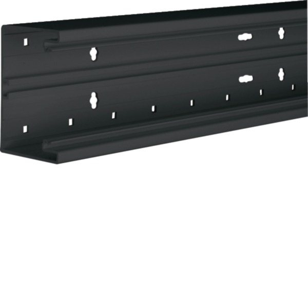 Hager BR6510019011 Brüstungsk.-Unterteil frontrast. PVC OT80mm graphitschwarz