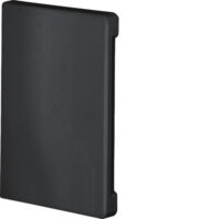 Hager BR6510069011 Endstück kaschierend hfr PC/ABS zu BR/A OT80mm graphitschwarz