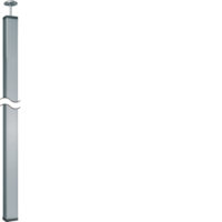 Hager DAS803400ELN Deckenanschlusssäule 1seitig 3,4-3,7m Aluminium L3,35m eloxiert