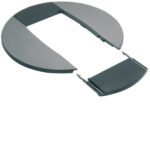 Hager DAC280LAN Rosette für Deckenanschl.- säule hfr zu DA200 2seitig lackiert Aluminium