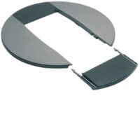 Hager DAC280LAN Rosette für Deckenanschl.- säule hfr zu DA200 2seitig lackiert Aluminium