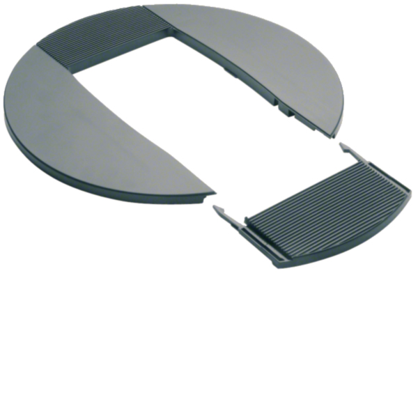 Hager DAC280LAN Rosette für Deckenanschl.- säule hfr zu DA200 2seitig lackiert Aluminium