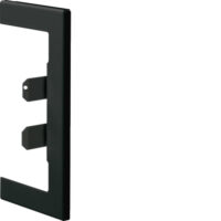 Hager BR65130W9011 Wandanschlussblende Stahl zu BR 68x130 OT80mm graphitschwarz
