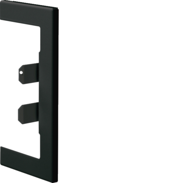 Hager BR65130W9011 Wandanschlussblende Stahl zu BR 68x130 OT80mm graphitschwarz