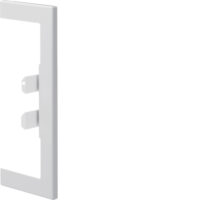 Hager BR65170W9016 Wandanschlussblende Stahl BR/A/S 68x170 OT80mm verkehrsweiß