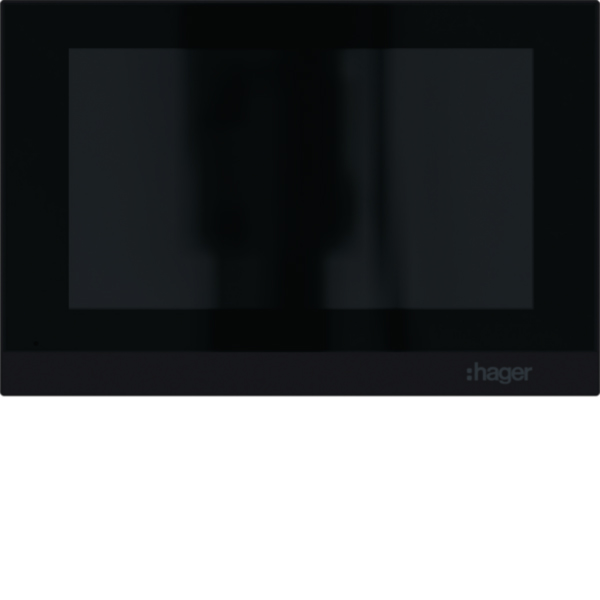 Hager RTQ601X Innenstation Video IP freisprechen 2Draht Anschluss schwarz