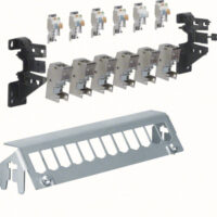 Hager FZ12MM Patch-Panel universal 12-fach m.6xRJ45 für Hutschiene/geschraubt