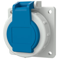 Mennekes 17006 Anbaudose SCHUKO DWD blau 16A 2p+PE 230V IP68 Edelstahl