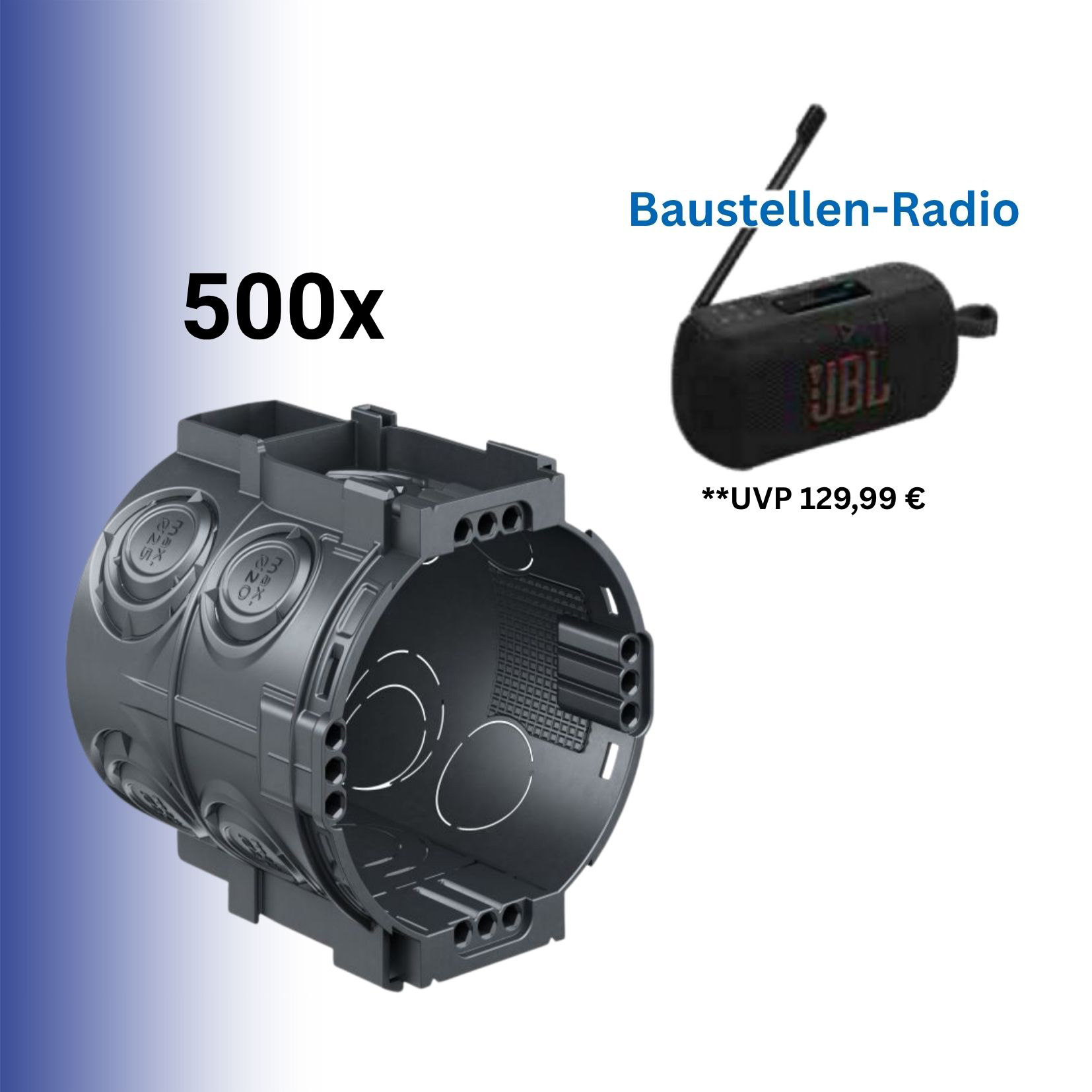 Kaiser 6000-05 Aktionspaket UP1 500x1555-05 & 1x JBL Tuner 3