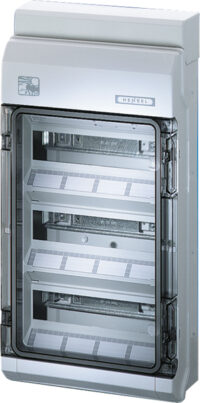 Hensel KV PC 9336 KV90-Automatengehäuse Polycarbonat 36TE (3x12x18mm) IP65
