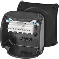 Hensel KX 0202 C Kabelabzweigkasten 1,5-2,5qmm 5polig schwarz Ex-Zone 2 u.22