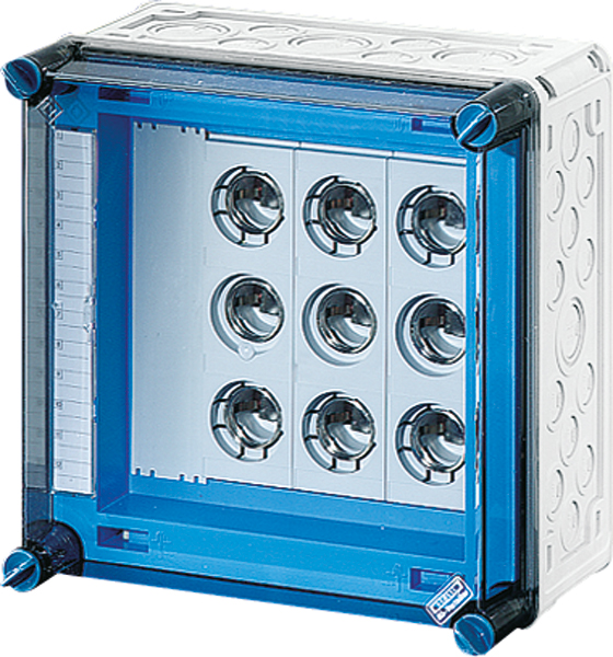Hensel Hensel Mi 3263 Sicherungsgehäuse 3x3x63A DIII E33 auf Sammelschiene 250A 5polig
