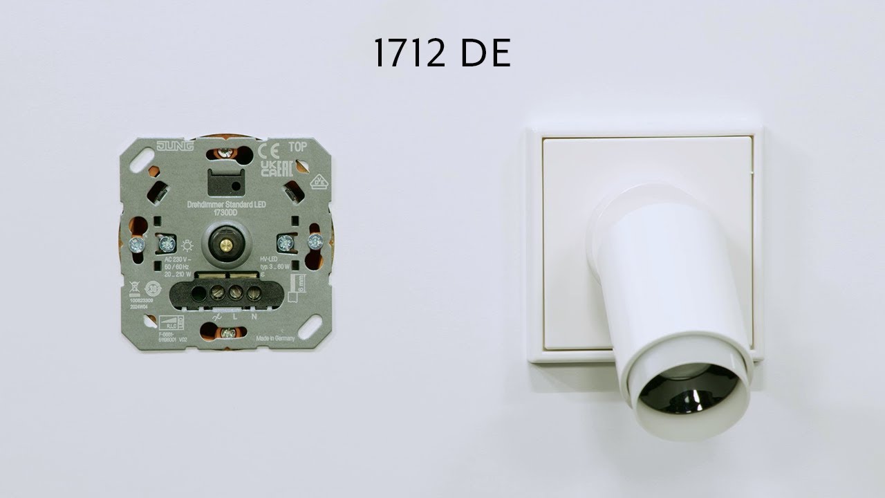 Video-Vorschau: JUNG Serien-Tastdimmer Universal LED – 1712 DE