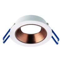 Rutec ALU01214 Einbauring MixMi, schwenkb.,ru, Aluminium weiß matt/rotbronze