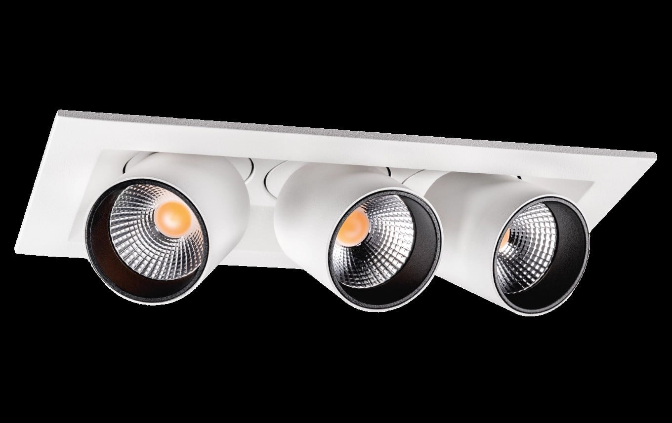 SG LEUCHTEN LED-Einbaustrahler 5W Konverter JUNISTAR 902738 dimmbar 3LEDs weiß 4000K weiß