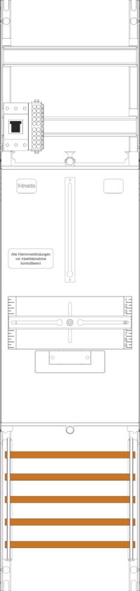 F-TRONIC Komplettfeld Zählerfeld Z1B-HSP,1-fel Z1B-HSP