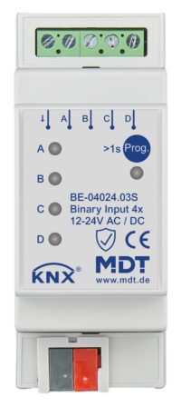 MDT Binäreingang KNX REG 2TE LED 4-fach BE-04024.03S