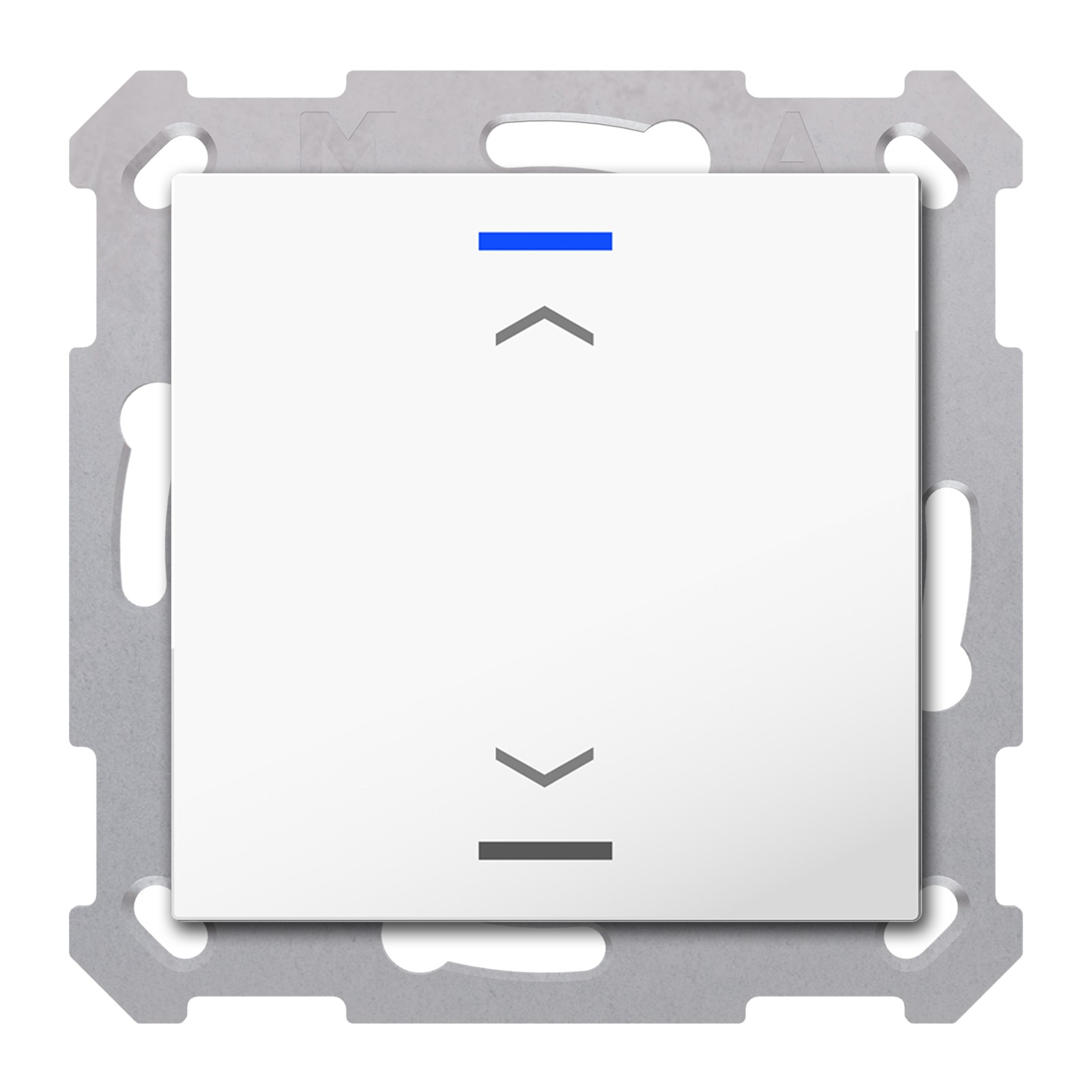 MDT Tastsensor KNX Unterputz reinweiß glänzend 1-fach 2pkt TAL-55T1A02.02S