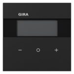 GIRA Raumtemperaturregler Unterputz KNX schwarz matt 200474 Basis+zentr Abdeckpl