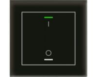 MDT Tastsensor KNX Unterputz schwarz glänzend 1-fach GTL-1TBS.02S