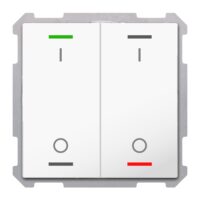 MDT Tastsensor KNX Unterputz studioweiß glänzend 2-fach 4pkt TAL-63T2B04.02S