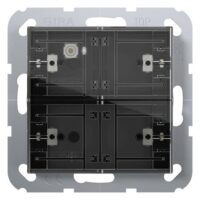 GIRA Tastsensor KNX Unterputz 2-fach 4pkt LED 504600 inklusiveAnkoppl mit Thermostat