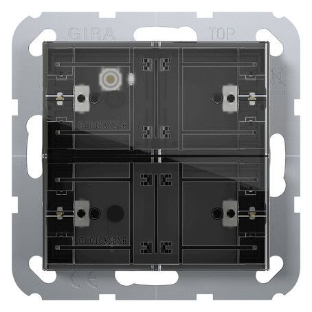 GIRA Tastsensor KNX Unterputz 2-fach 4pkt LED 504600 inklusiveAnkoppl mit Thermostat