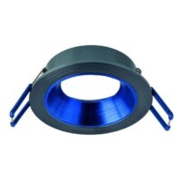 Rutec ALU10218 Einbauring MixMi, schwenkb.,ru, Aluminium basalt/dunkelblau