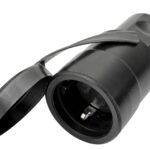 BACHMANN Schutzkontaktkupplung Gummi ger BM0028125 IP44 schwarz hfr Schraubkl